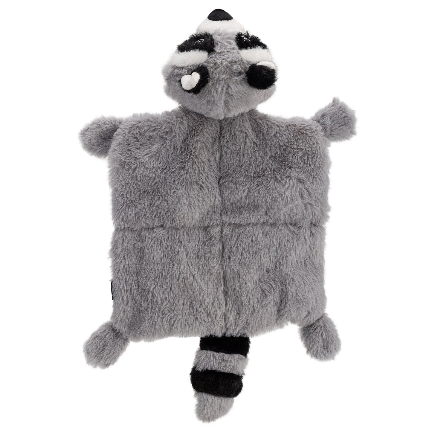 17.5" Raccoon Dog Toy with 4 Squeakers