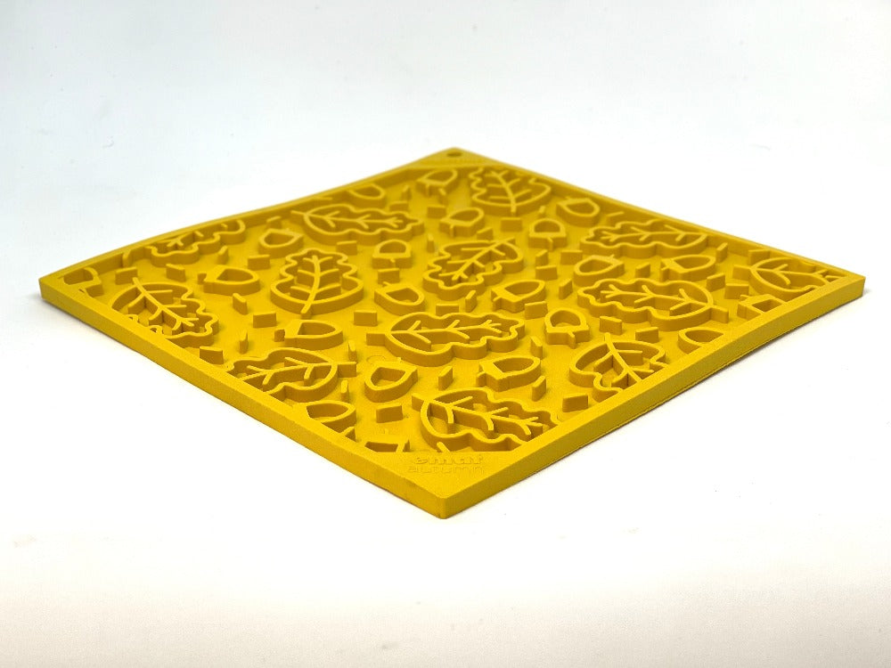 Autumn eMat - Enrichment Lick Mat For Dogs and Cats| Fall Leaves Design | SodaPup