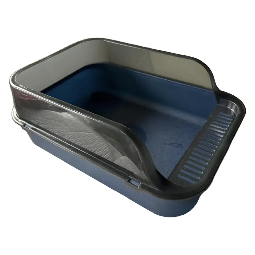 Cat Litter Pan And Anti Splashing Wall
