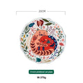 Ceramic 8 Inch Round Dishes, Cat Patterned
