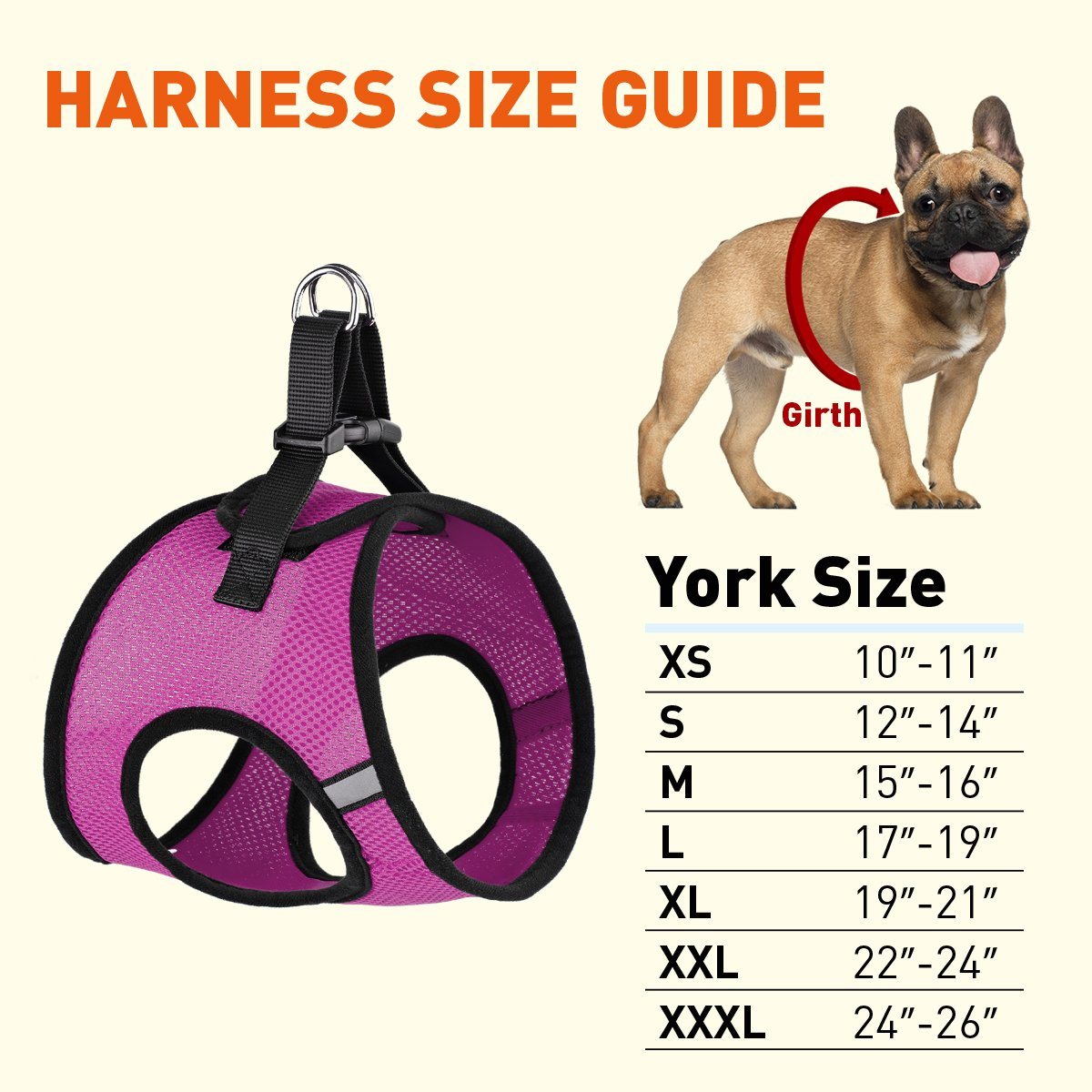 York Mesh Dog Harness