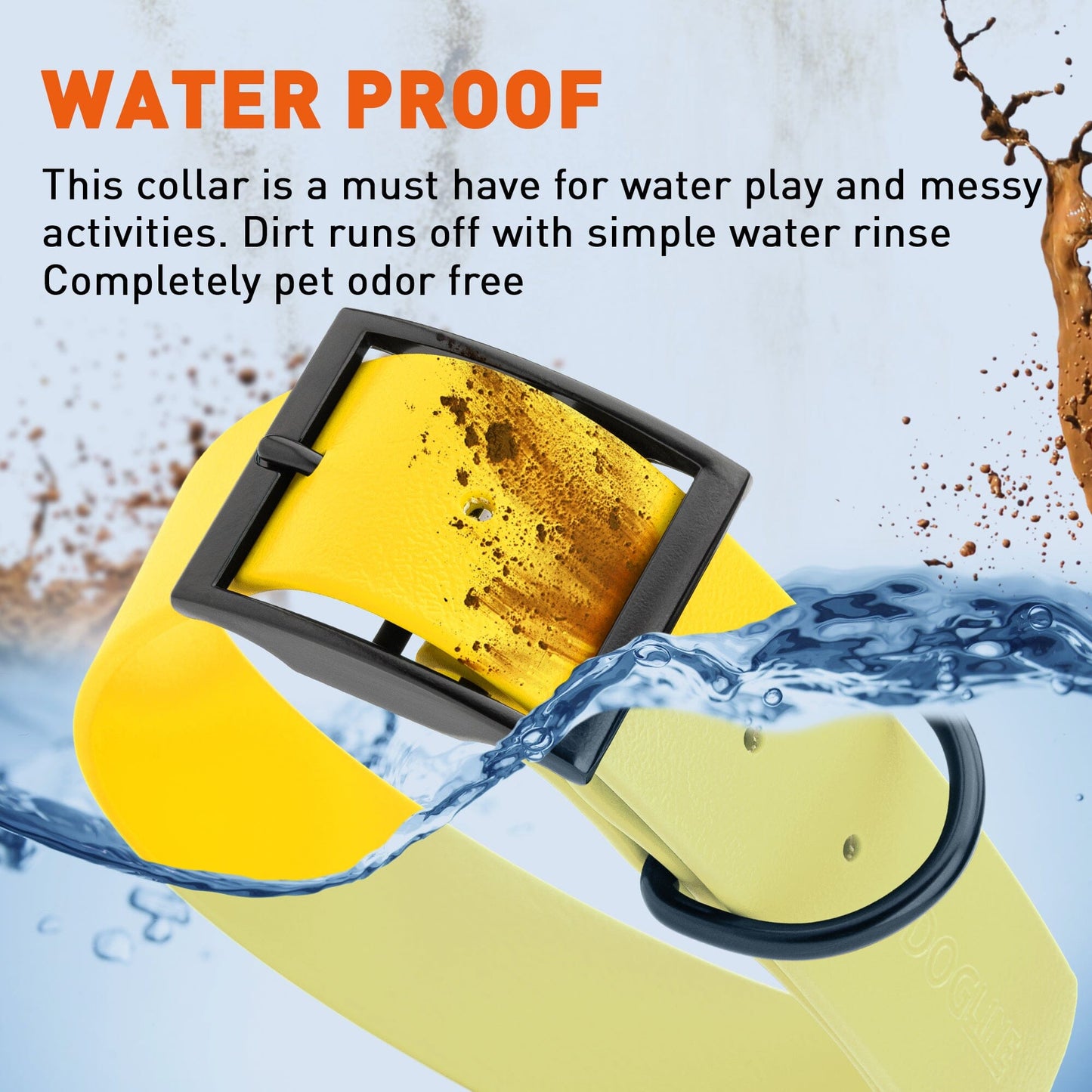 Biothane Waterproof Dog Collar - 1.5in Wide - XX-Large (24 to 28 inches)