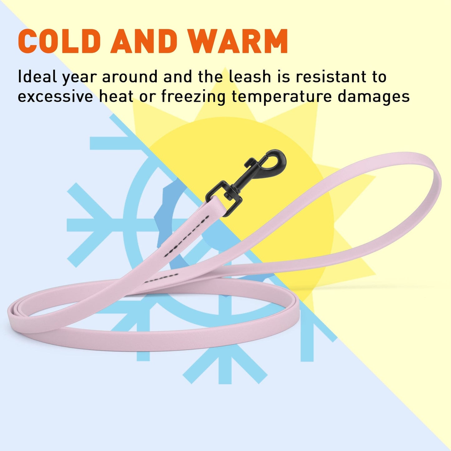 Biothane Waterproof Dog Leash, 4 ft