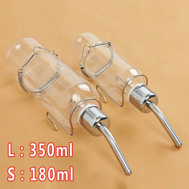 Transparent Hanging  Pet Self Water Feeding Bottle