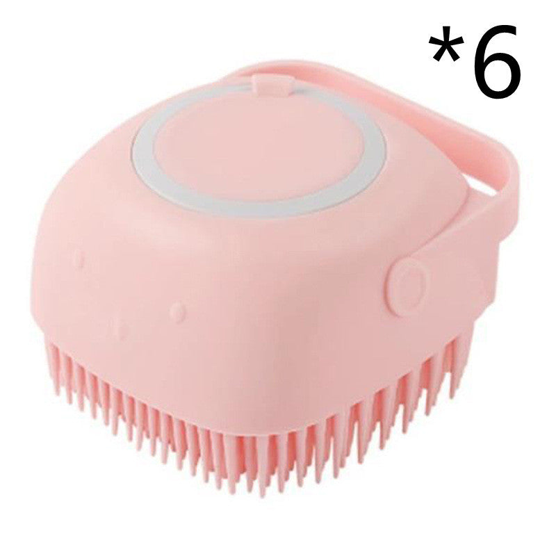 Silicone Dog Bath Massage Grooming Brush