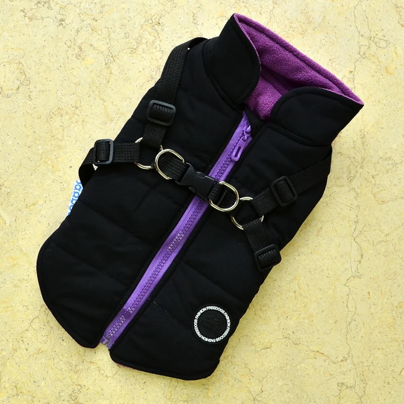 Winter Pet Jacket With Buckle