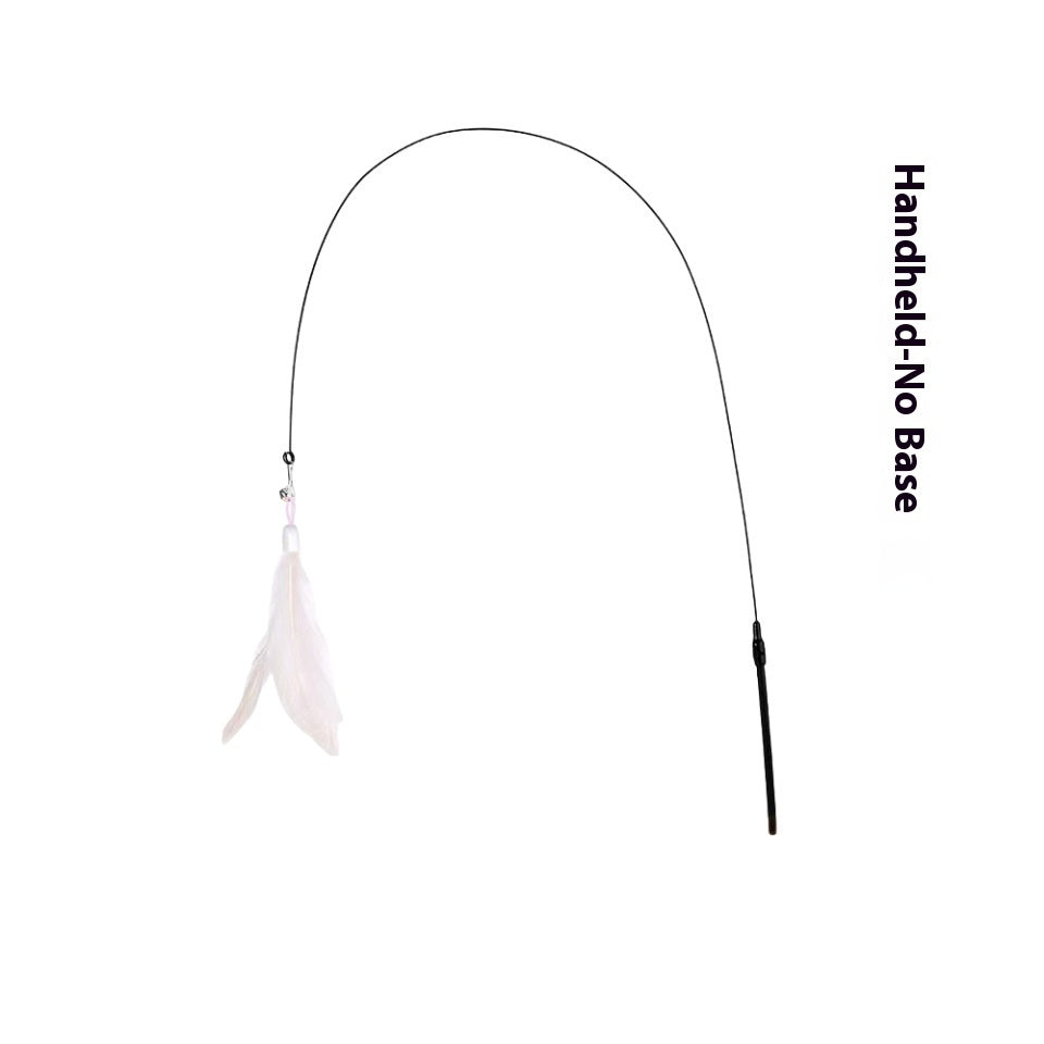 Cat Teaser With Bell Long Brush Holder Suction Cup