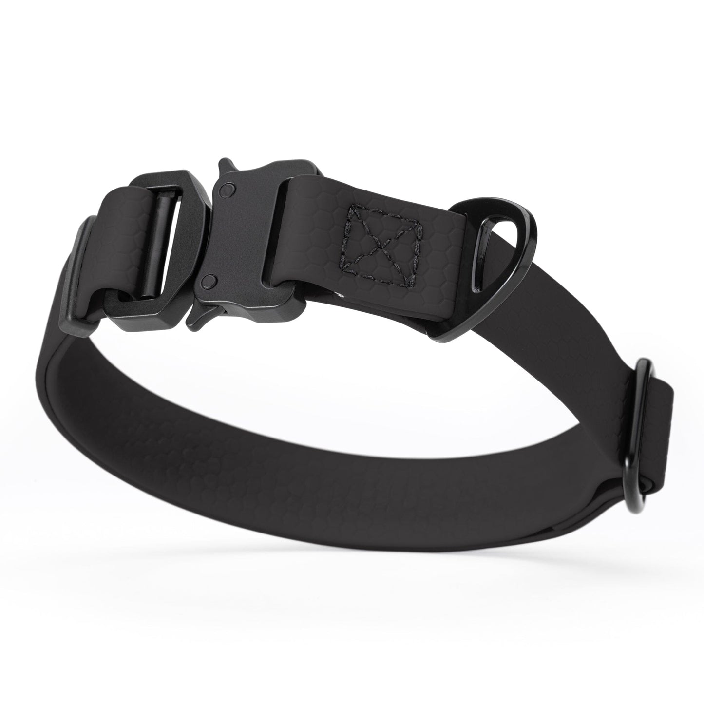 Waterproof Dog Collar with Metal Stab-Lock Buckle