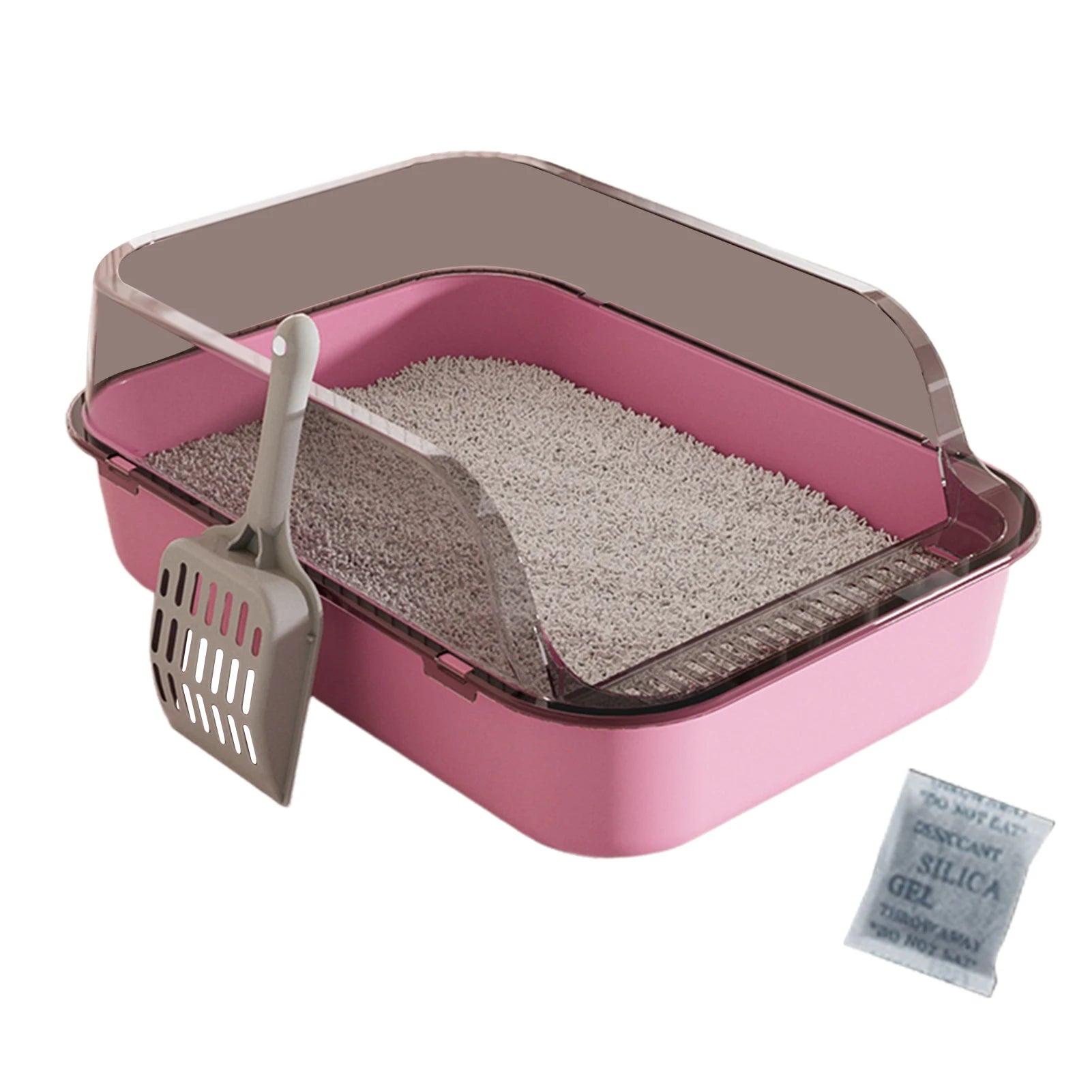 Large Semi Enclosed Cat Litter Box