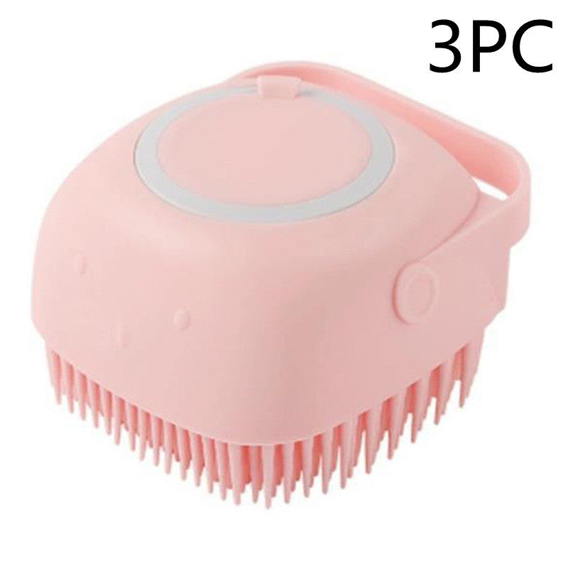Silicone Dog Bath Massage Grooming Brush