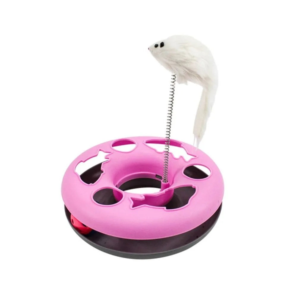 Cat Toy with Bell Ball Roller Tracks