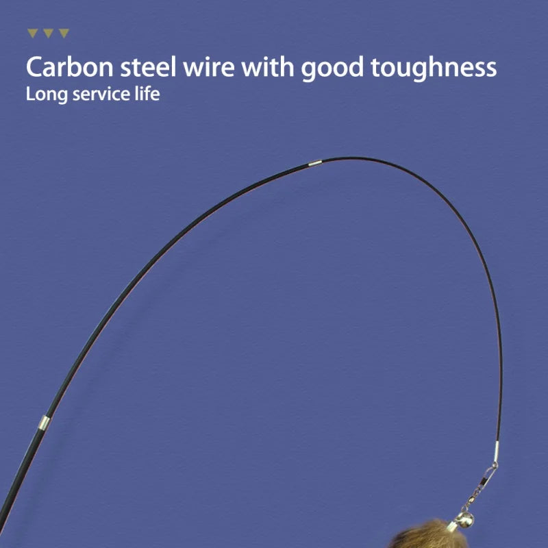 Cat Feather Toy Teaser Stick