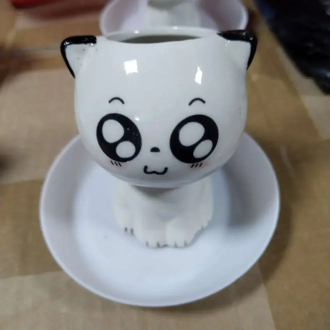 Ceramic Cat Shaped Cartoon Plant Pot