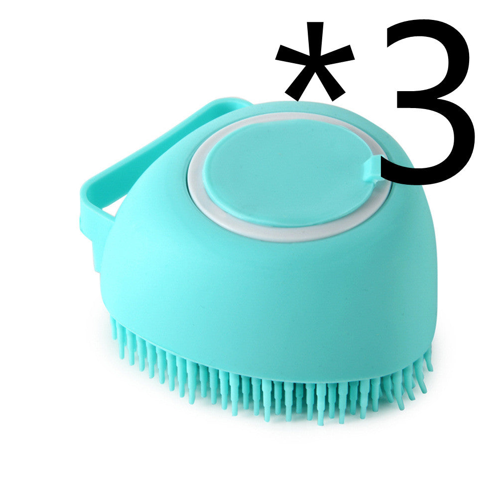 Silicone Dog Bath Massage Grooming Brush