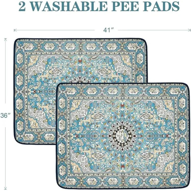 Qeils Washable Pee Pads For Dogs, 2 Pack 36x41