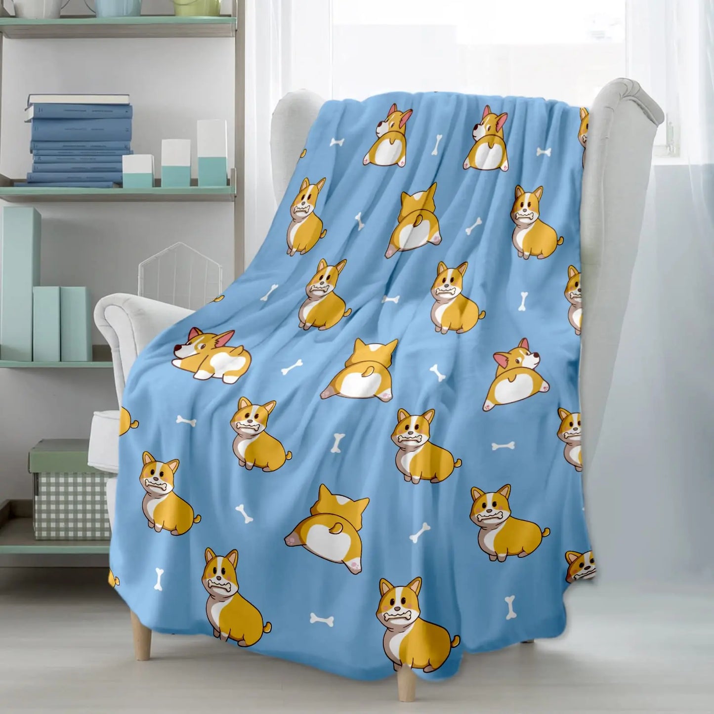 Soft Plush Flannel Blanket for Couch or Bed