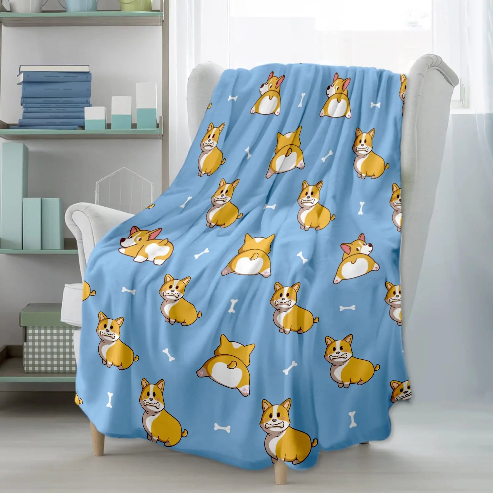 Soft Plush Flannel Blanket for Couch or Bed