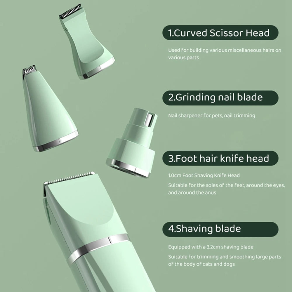 Professional Pet  Grooming Trimmer Set USB Rechargeable