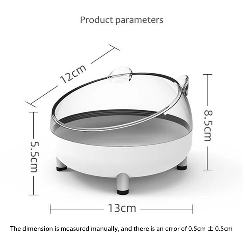 Tilted Pet Bowl with Safeguard Neck