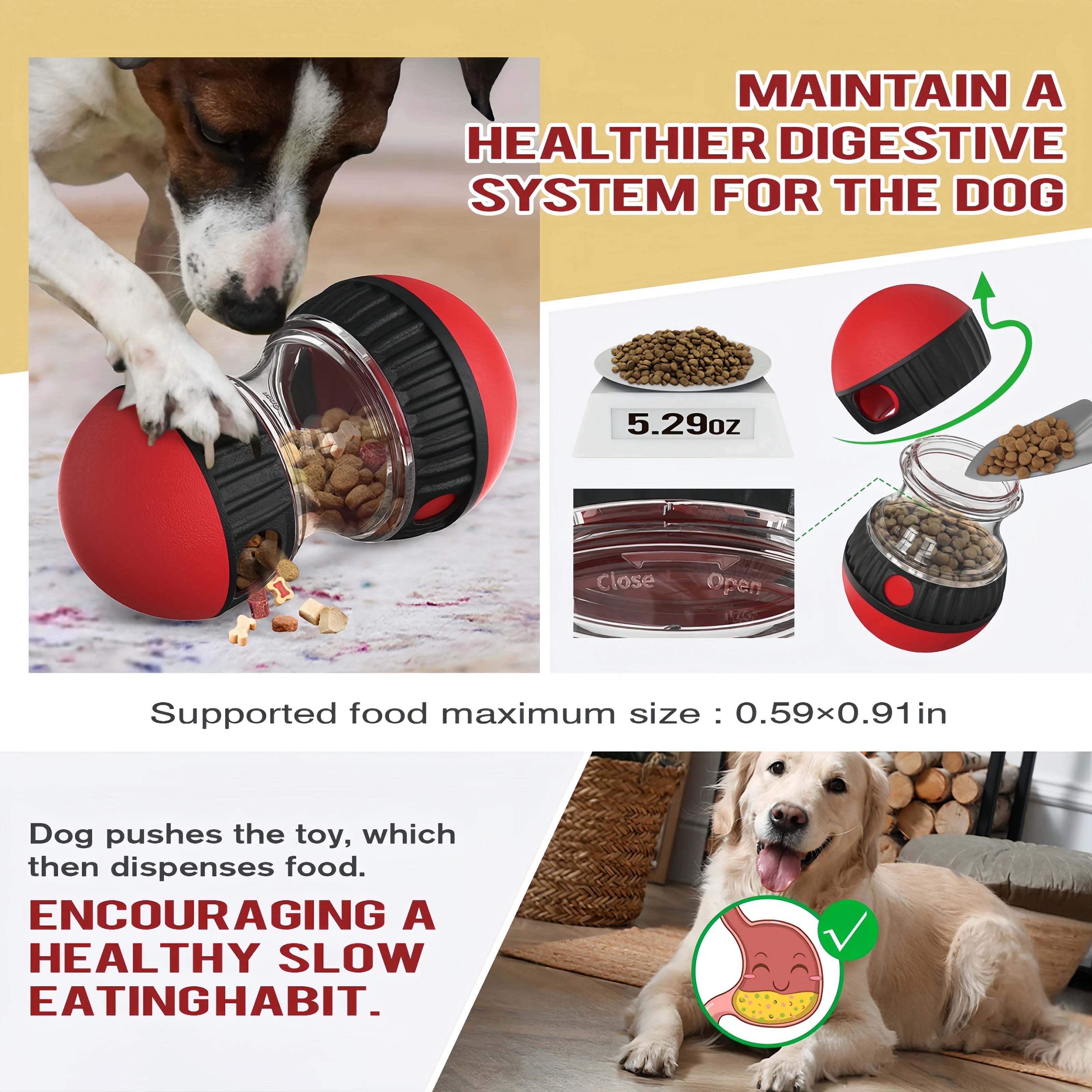 Interactive Dog Food Puzzle Interactive Pet FeedingToy