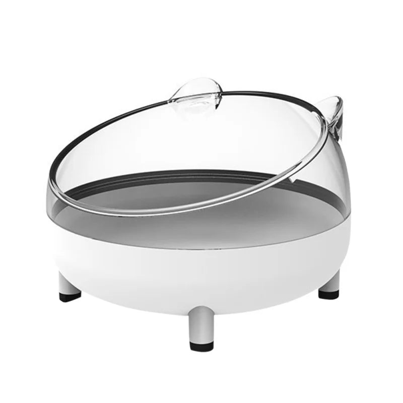 Tilted Pet Bowl with Safeguard Neck