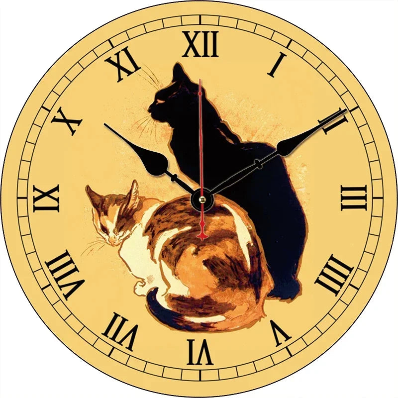 Pet Cat Wall Clock Multiple Designs