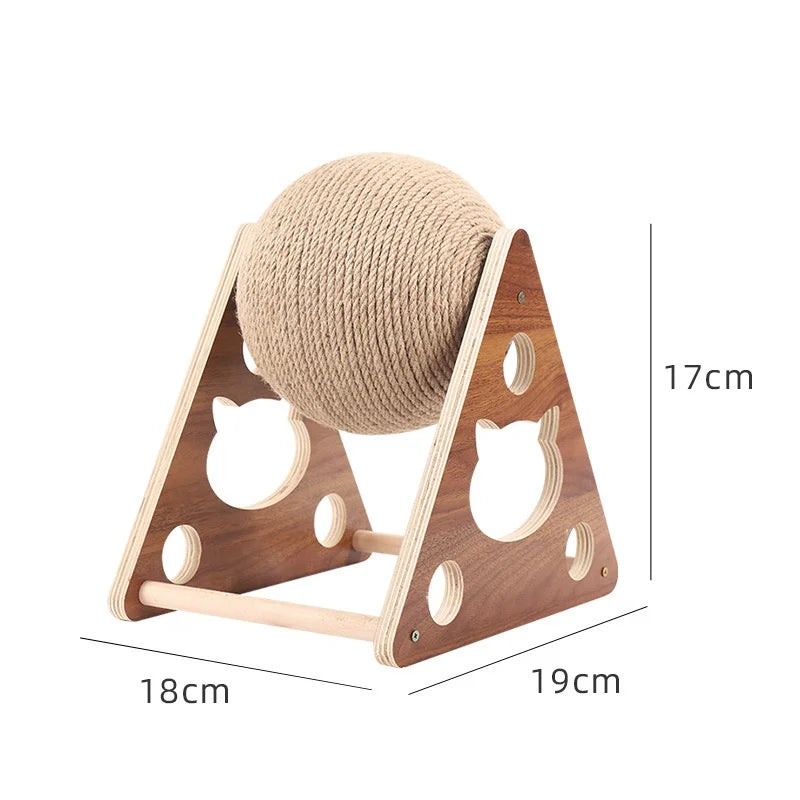 High Quality Wooden Cat Scratch Ball