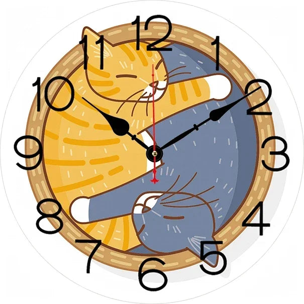 Pet Cat Wall Clock Multiple Designs