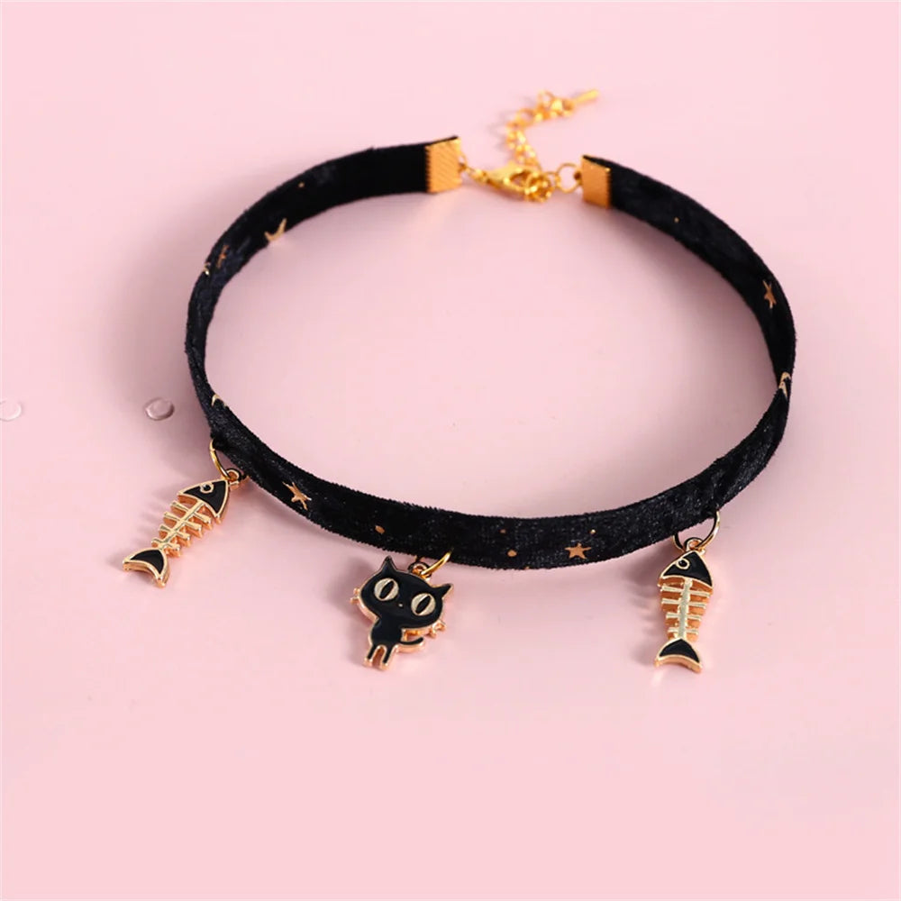 Adjustable Cat Collar High-quality Velvet