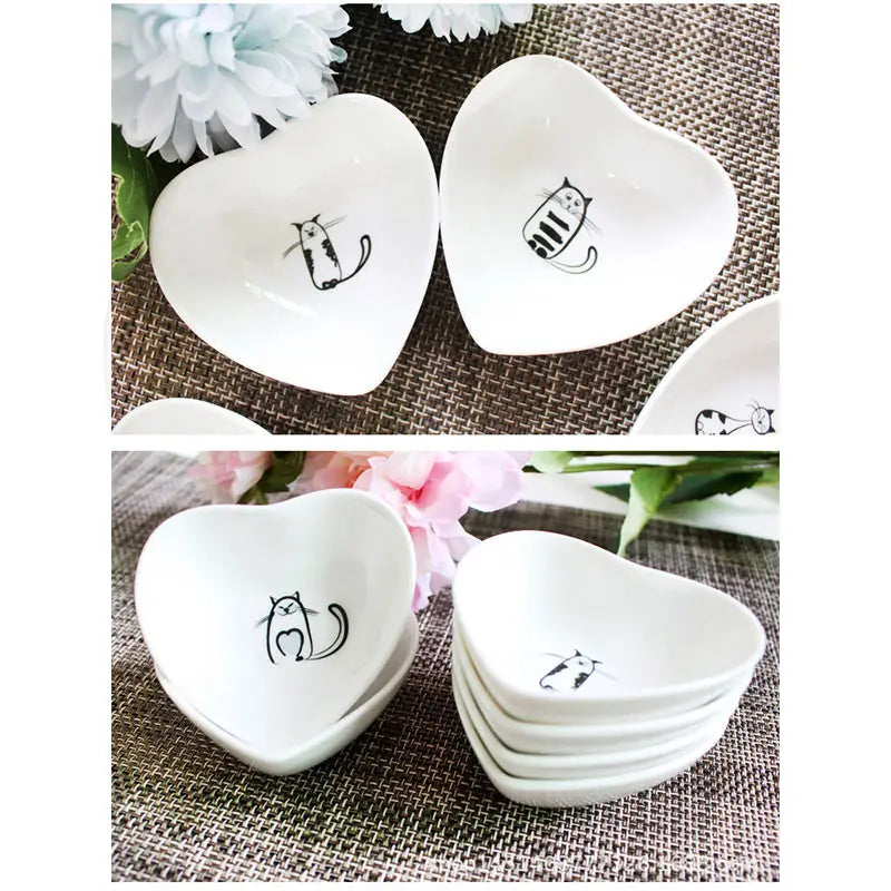 Ceramic Cat Dish And Tableware