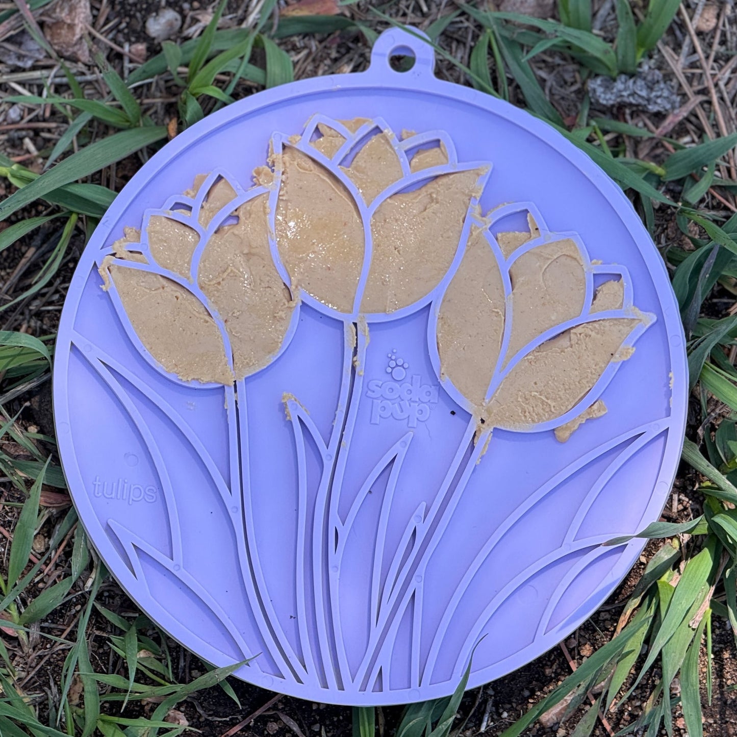 Tulip Design eMat - Enrichment Lick Mat For Dogs and Cats - With Suction Cups | USA Made