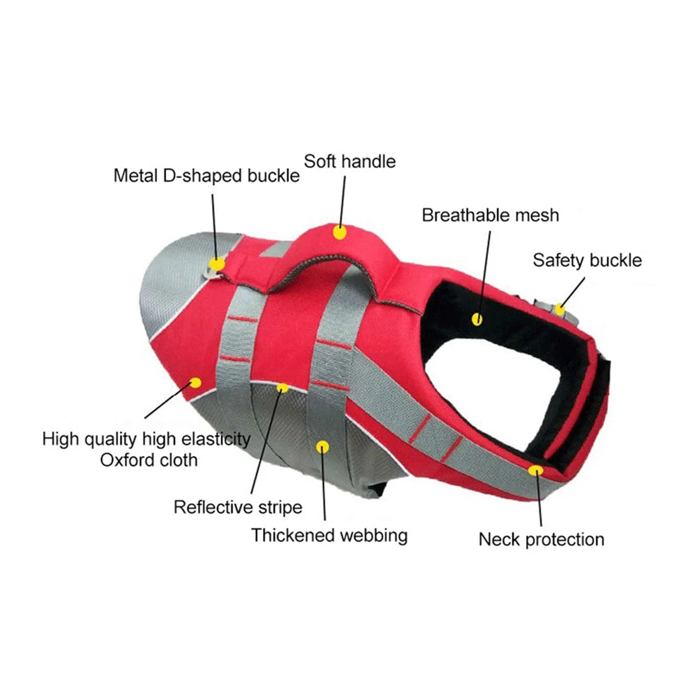 Pet Life Jacket Reflective And Adjustable