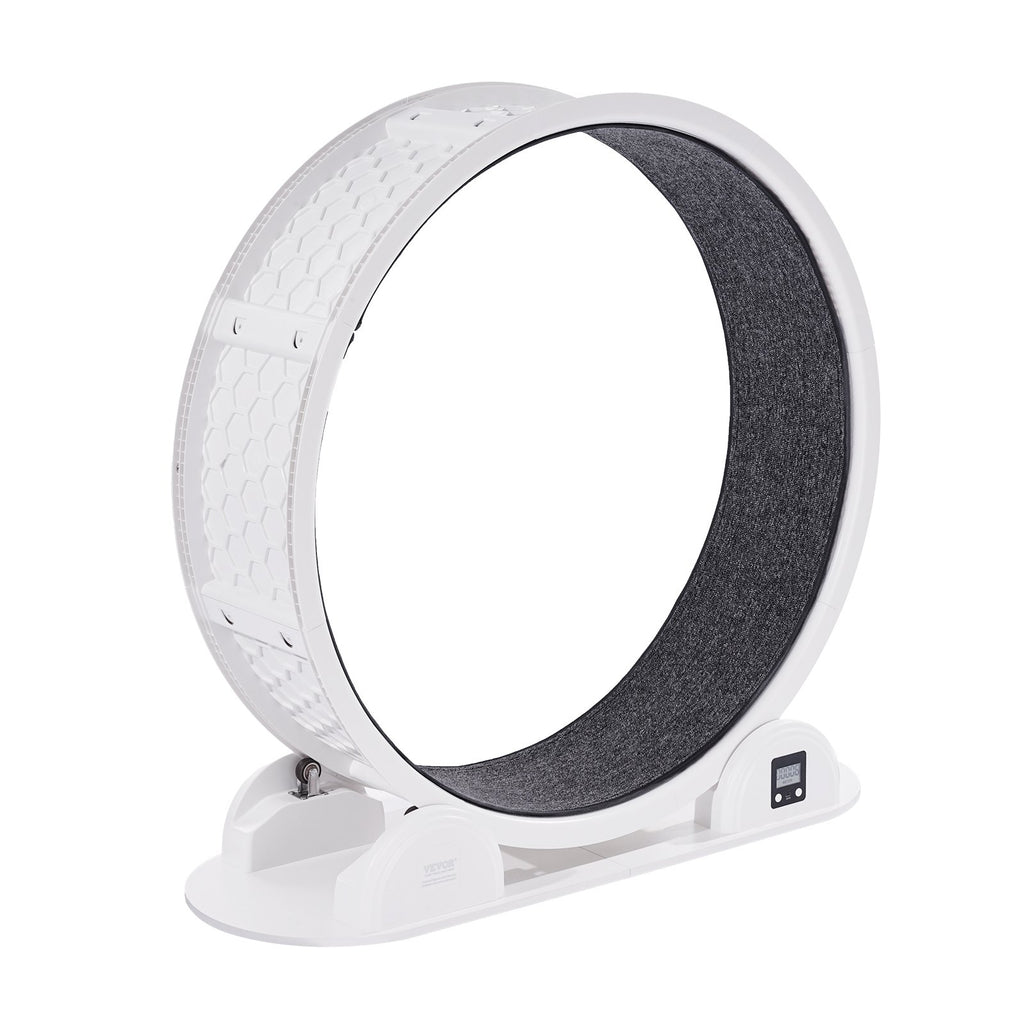 Cat Exercise Wheel With Pedometer 40.8 Cat Treadmill For Pet Health White