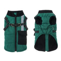 Winter Warm Dog Clothes With Harness, Windproof Pet Vest