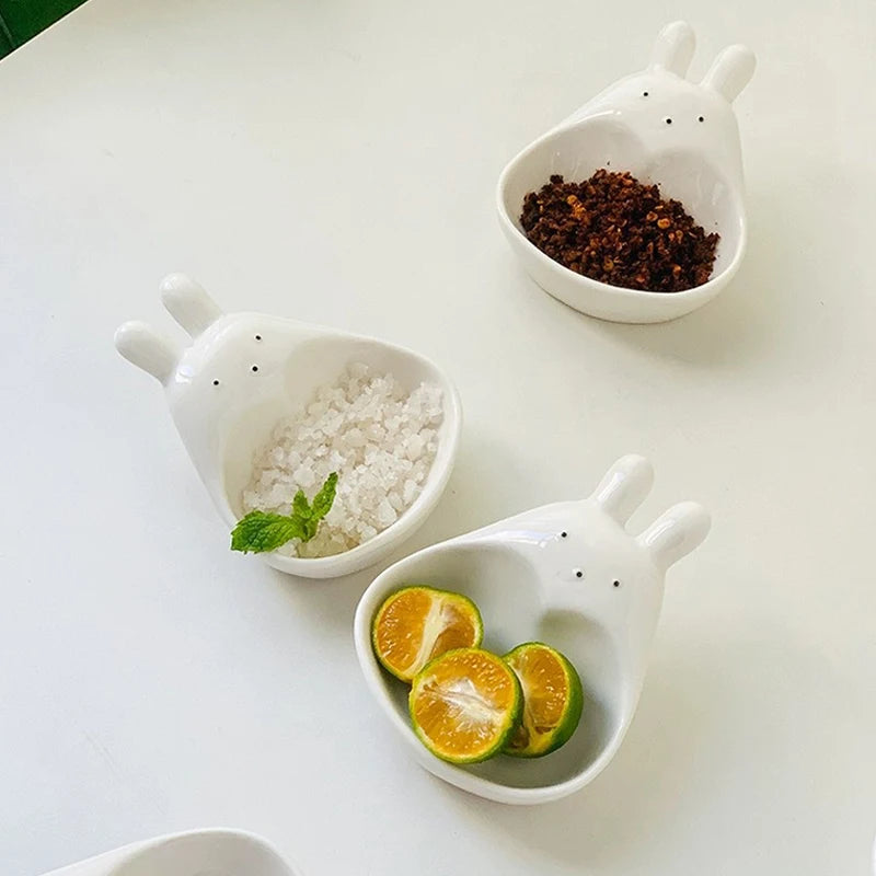 Ceramic Dipping Bowl, Cute Animal Shapes