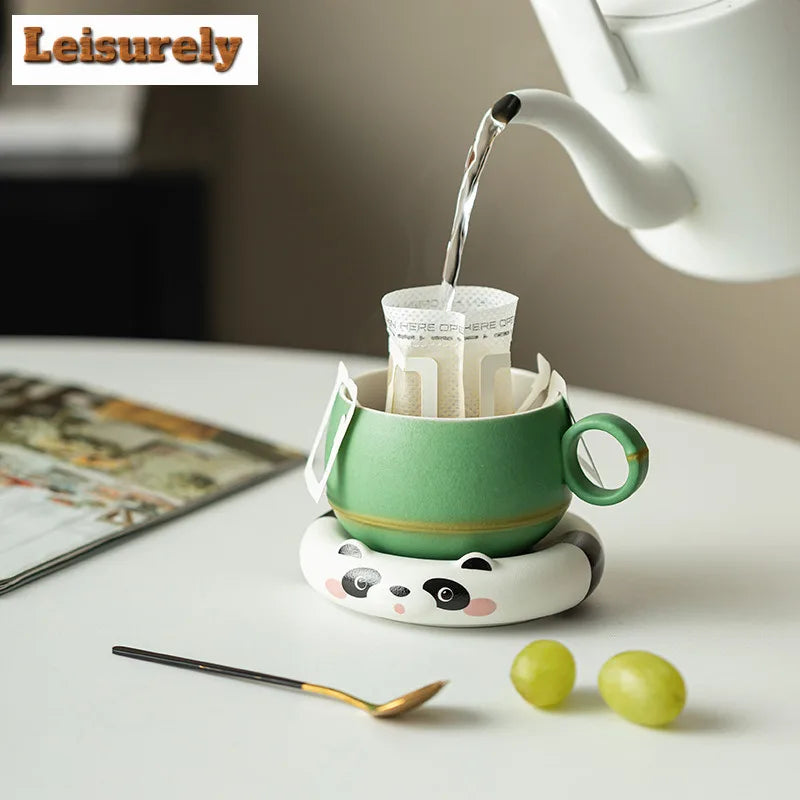 Hand Crafted Animal Ceramic Mug, Bowl With Saucer Kit