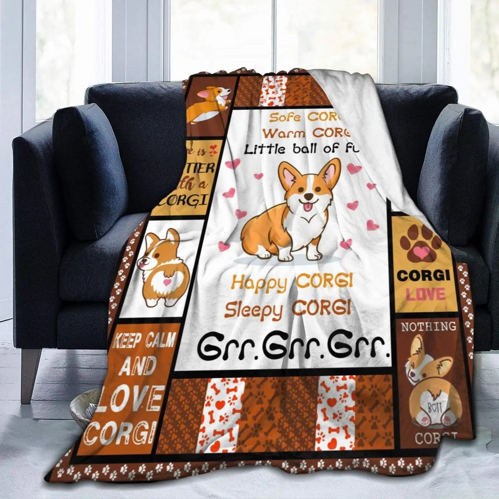 Soft Plush Flannel Blanket for Couch or Bed