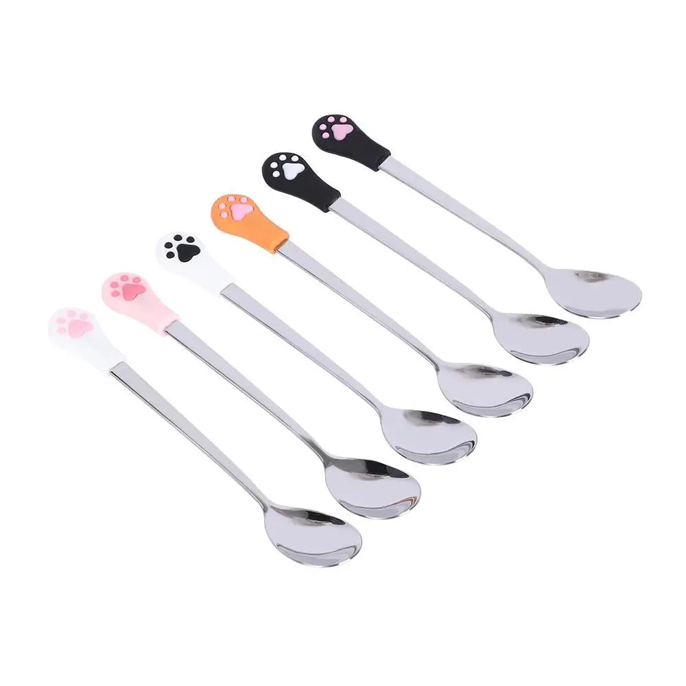 Stainless Steel Cat Paw Spoons