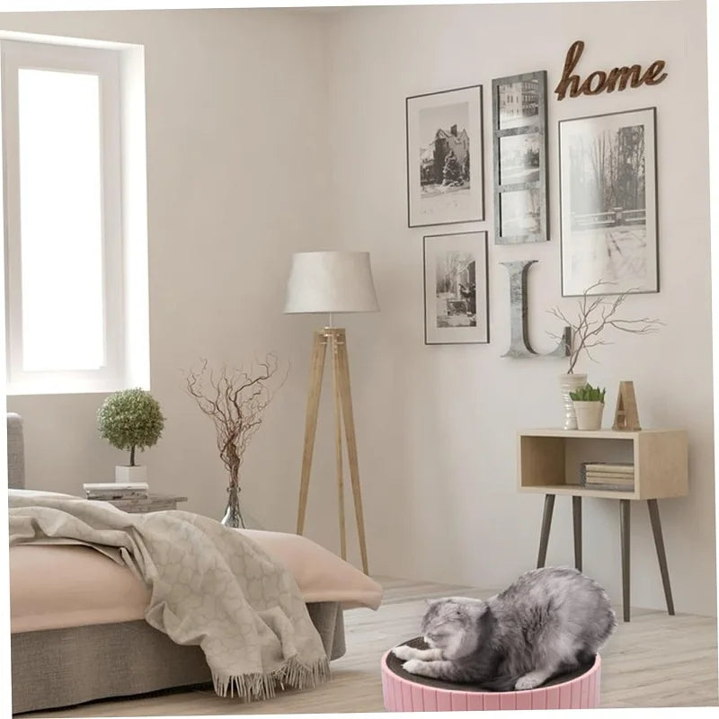 Multiple Shapes Clean Design Cat Scratcher And Couch, 2 in 1