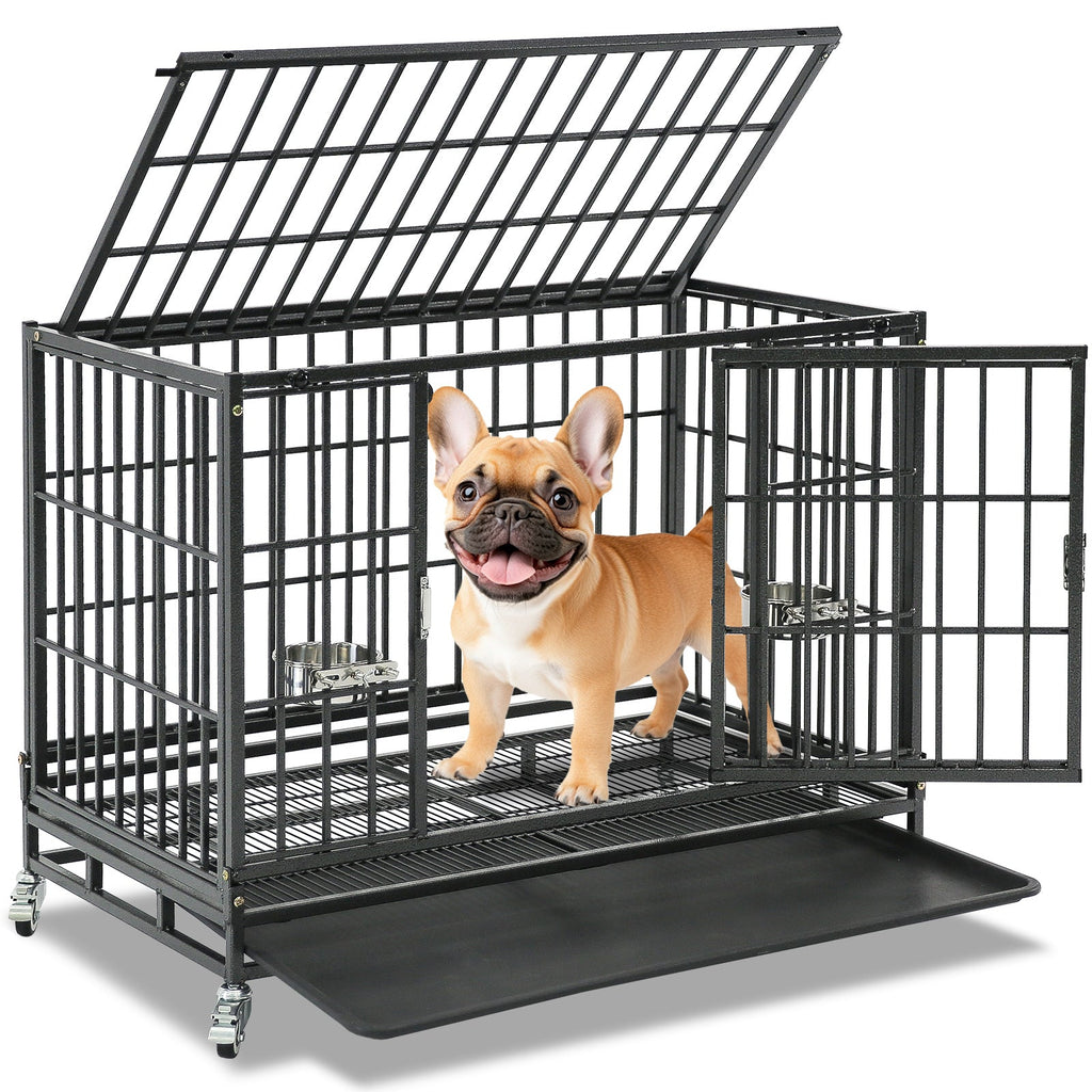 37" Stackable Heavy Duty Dog Crate 371D03