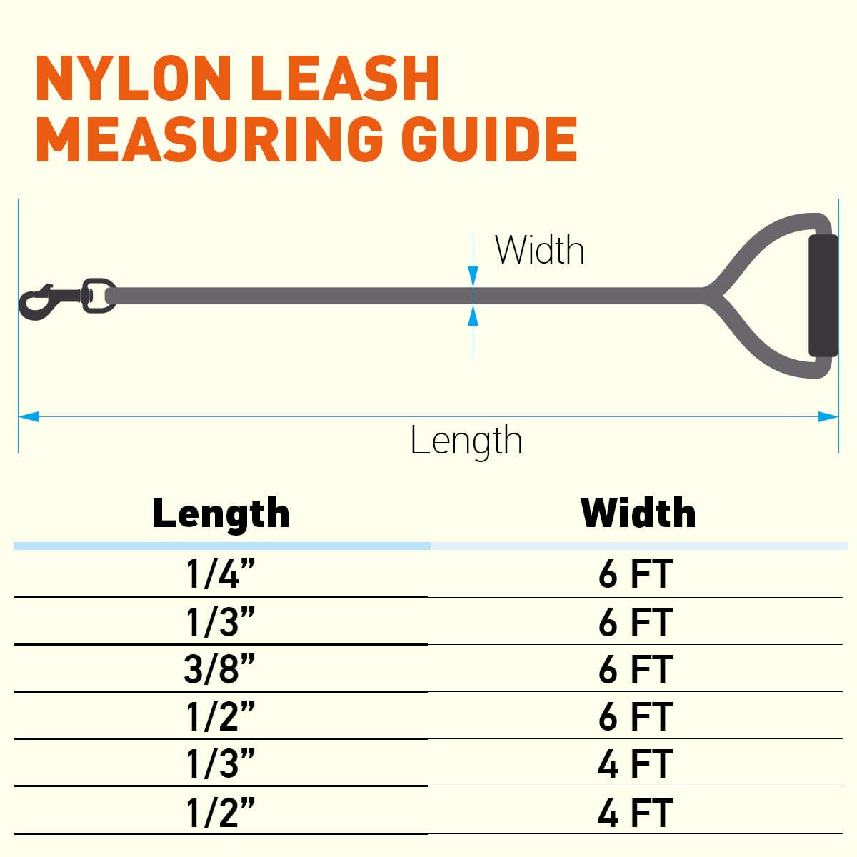 Nylon Round Dog Lead