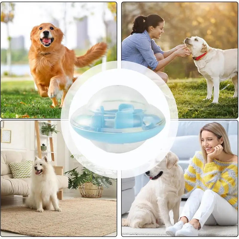 Pet Slow Feeder UFO-Shaped Food Puzzle