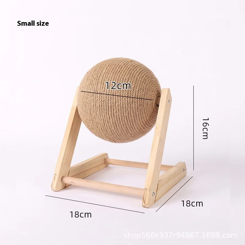 High Quality Wooden Cat Scratch Ball
