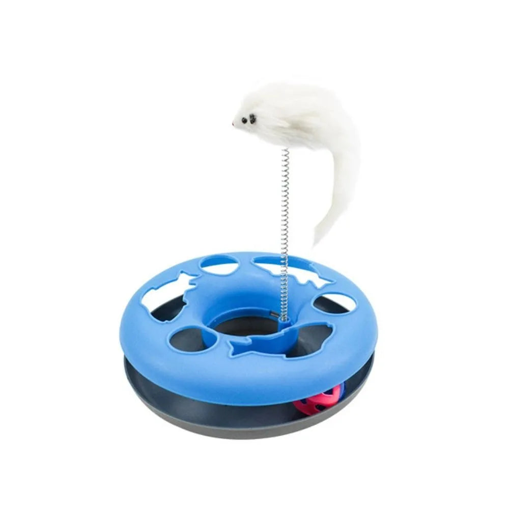 Cat Toy with Bell Ball Roller Tracks