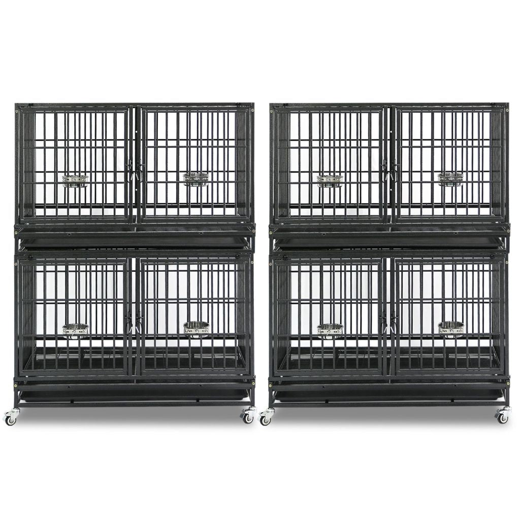 42" Stackable Dog Crate with Divider 43T (Standard Height)