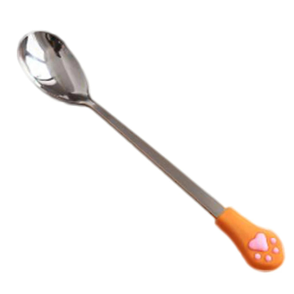 Stainless Steel Cute Cat Claw Coffee Spoons
