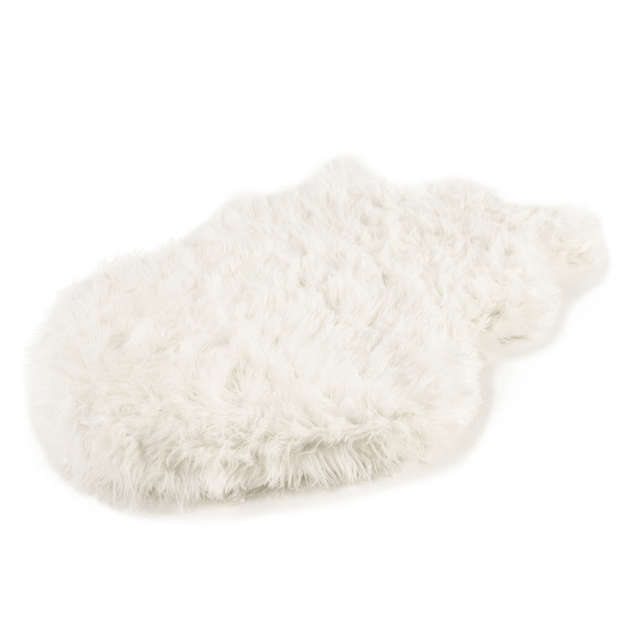 PupRug by Paw.com® Faux Fur Orthopedic Dog Bed - Curve Polar White