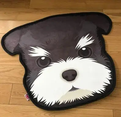 Thick Cartoon dog head shape Anti-Slip Rugs