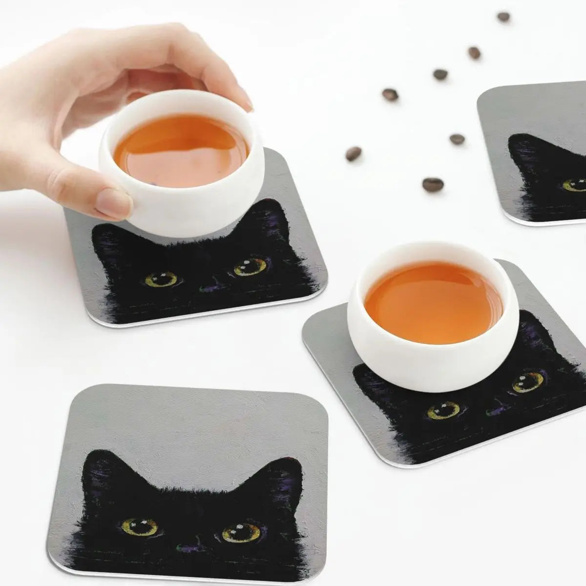 Black Cat Coasters