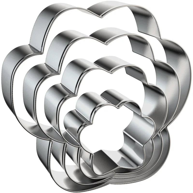 Stainless Steel Pet Dog Bone Paw Shaped Cookie Cutters 8Pcs